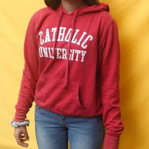 CATHOLIC UNIVERSITY Red Sweatshirt